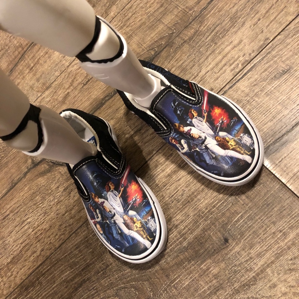 Unique! Star Wars toddler slip on shoes. NWOT